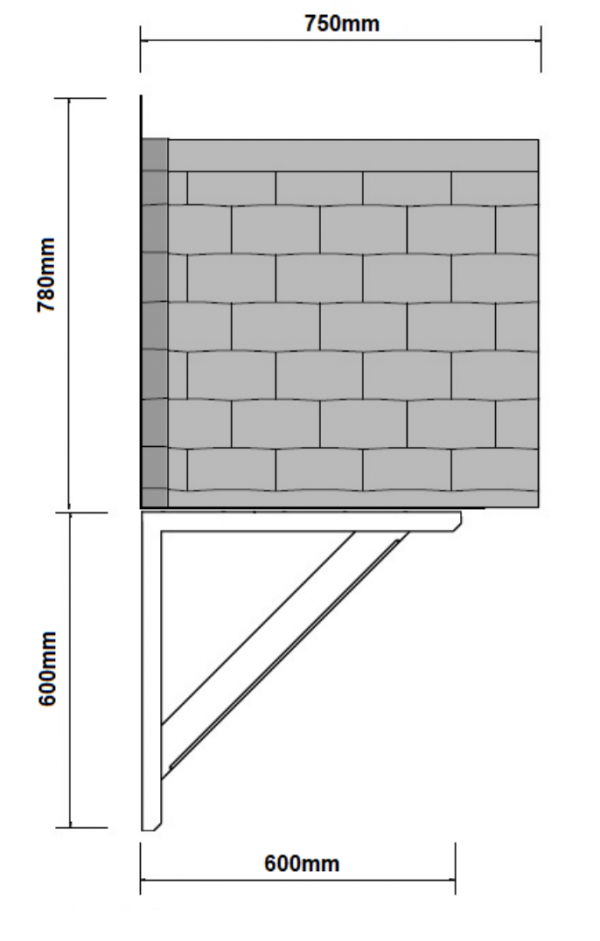 Chartwell Canopy Side Dimensions
