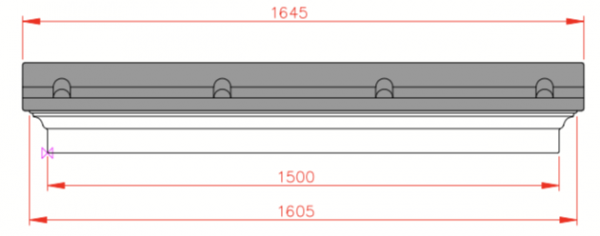 Clarence Canopy Front Dimensions