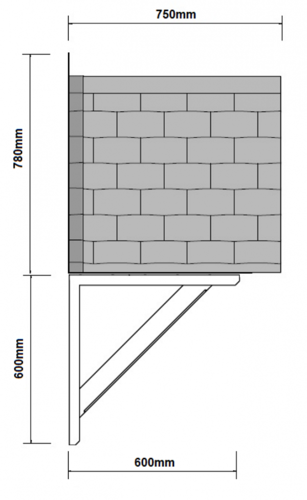 Wentworth Canopy Side DImensions