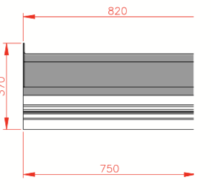 Gatcombe Canopy Side Dimensions