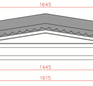 Hillsborough Canopy Front Dimensions